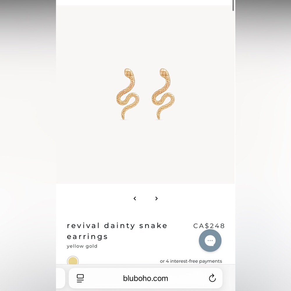 Bluboho revival snake studs